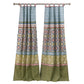 Kaw Set Of 2 Panel Curtains Multicolor Geometric Patterns Polyester
