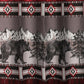 Sofia 72 Inch Bear Shower Curtain Red And Black Plaid Poly Microfiber