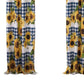Oslo 84 Inch Panel Curtains Microfiber Polyester Yellow Sunflower Print