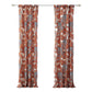 Gin 84 Inch Window Curtains Fun Deer And Bear Print Orange Microfiber
