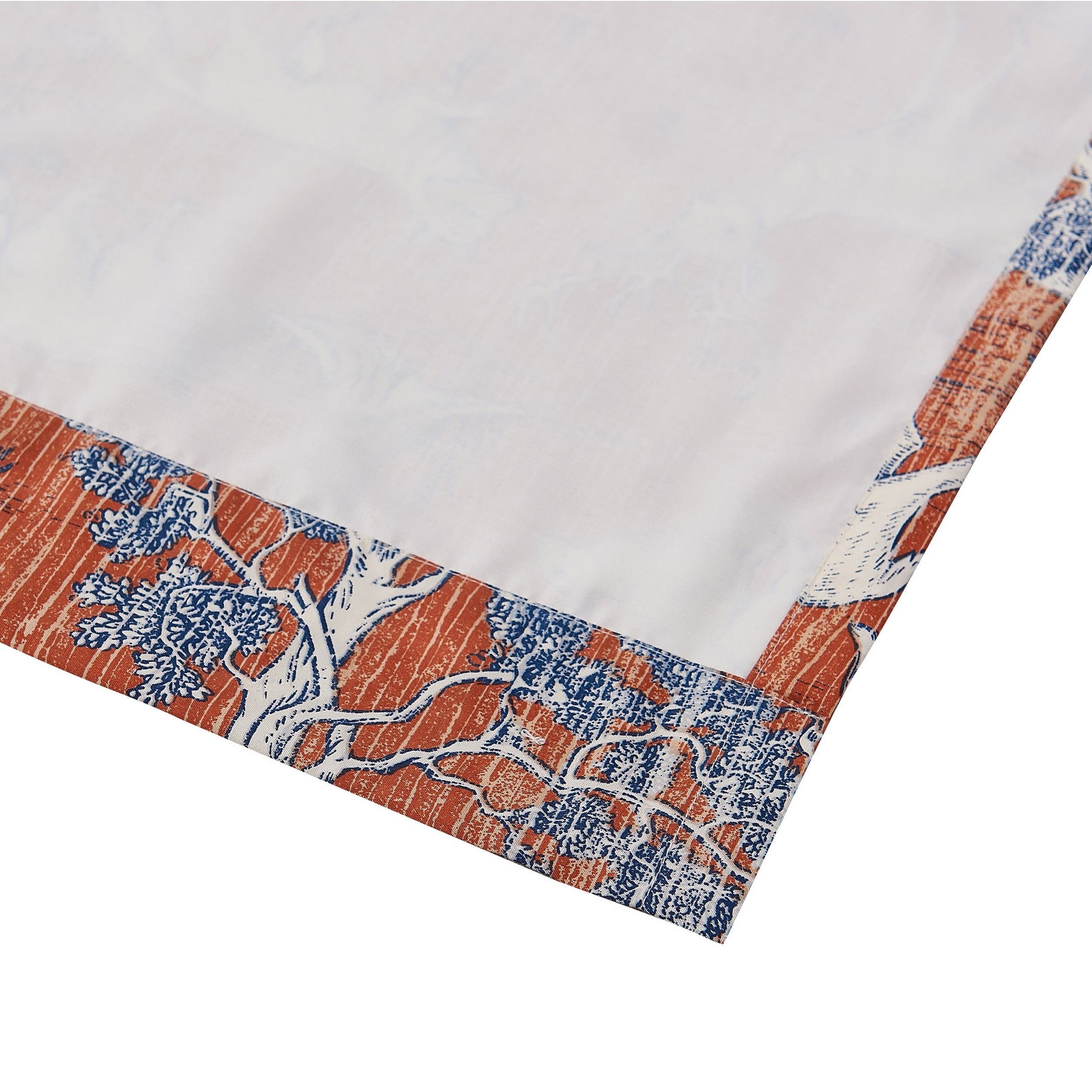 Gin 84 Inch Window Curtains Fun Deer And Bear Print Orange Microfiber-zoom-4