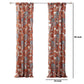 Gin 84 Inch Window Curtains Fun Deer And Bear Print Orange Microfiber
