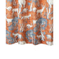 Gin 72 Inch Shower Curtain Fun Deer And Bears Print Orange Microfiber
