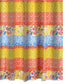 Lio 72 X 72 Inch Shower Curtain Ruffled Rows Bohemian Multicolor