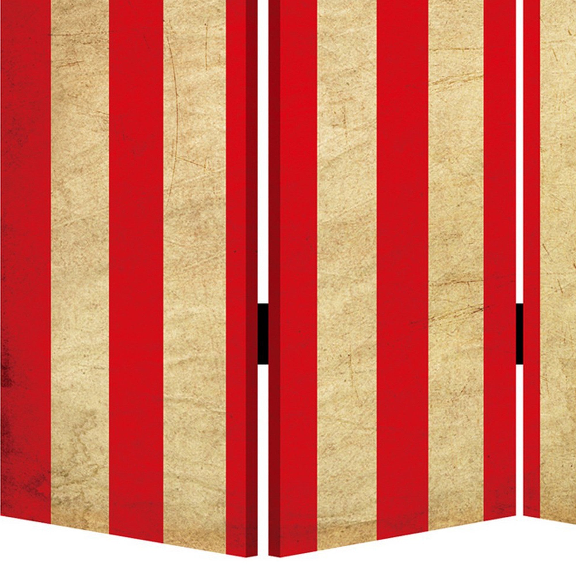 Alfie 71 Inch Folding Screen Room Divider, USA Stars and Stripes Design-zoom-4