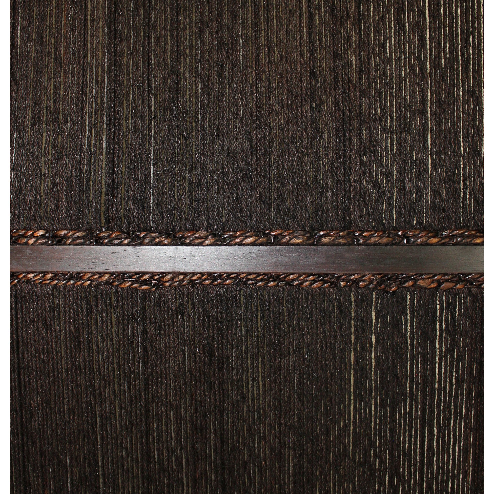 Yetta 72 x 72 Indoor Outdoor Folding Screen Room Divider, Handmade, Brown-zoom-2