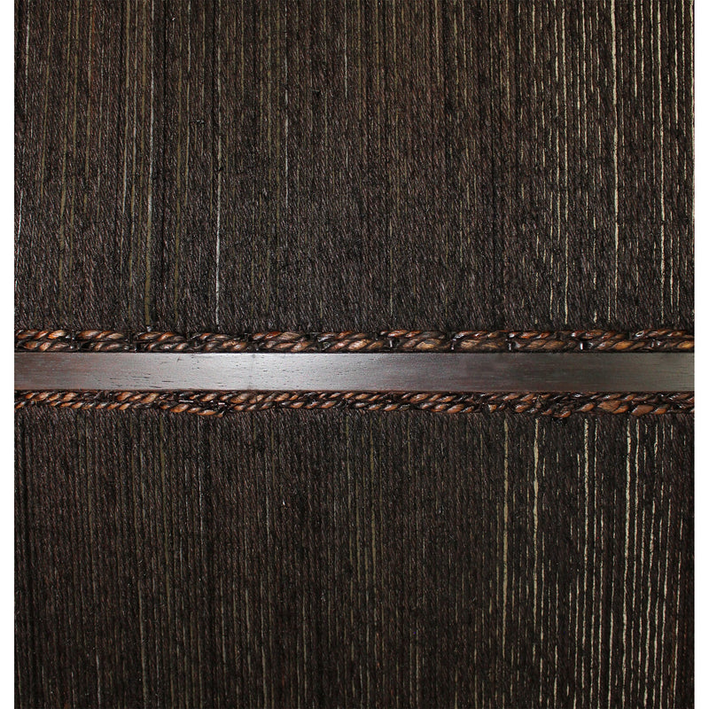 Yetta 72 x 72 Indoor Outdoor Folding Screen Room Divider, Handmade, Brown-zoom-