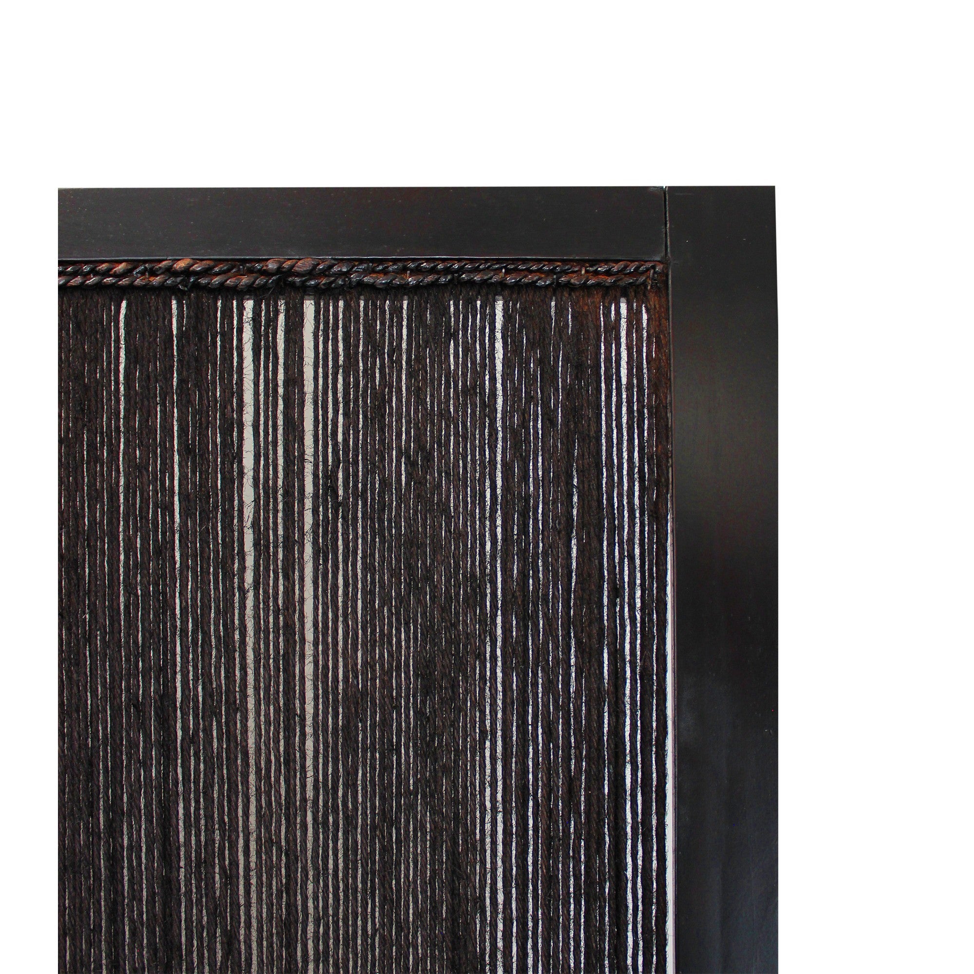 Yetta 72 x 72 Indoor Outdoor Folding Screen Room Divider, Handmade, Brown-zoom-3
