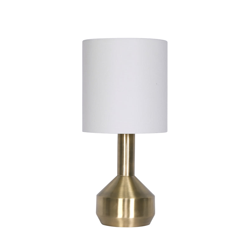 24 Inch Set of 2 Modern Table Lamps with Polyester Shade Bronze Metal Base-zoom-