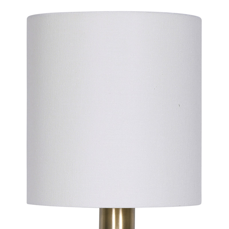 24 Inch Set of 2 Modern Table Lamps with Polyester Shade Bronze Metal Base-zoom-