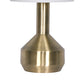 24 Inch Set of 2 Modern Table Lamps with Polyester Shade Bronze Metal Base