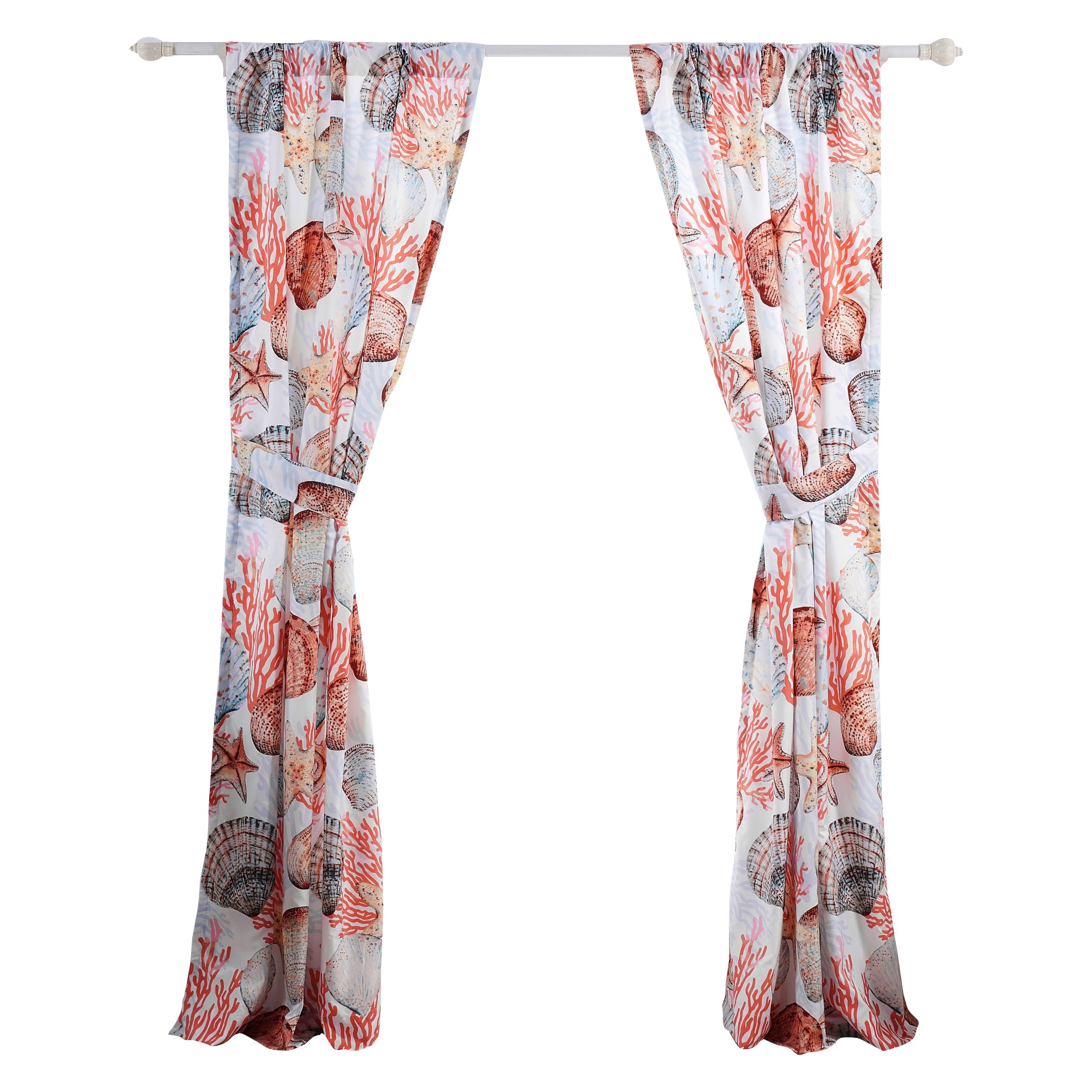 Gul 84 Inch Window Curtains Soft Microfiber Polyester Coastal Design-zoom-2
