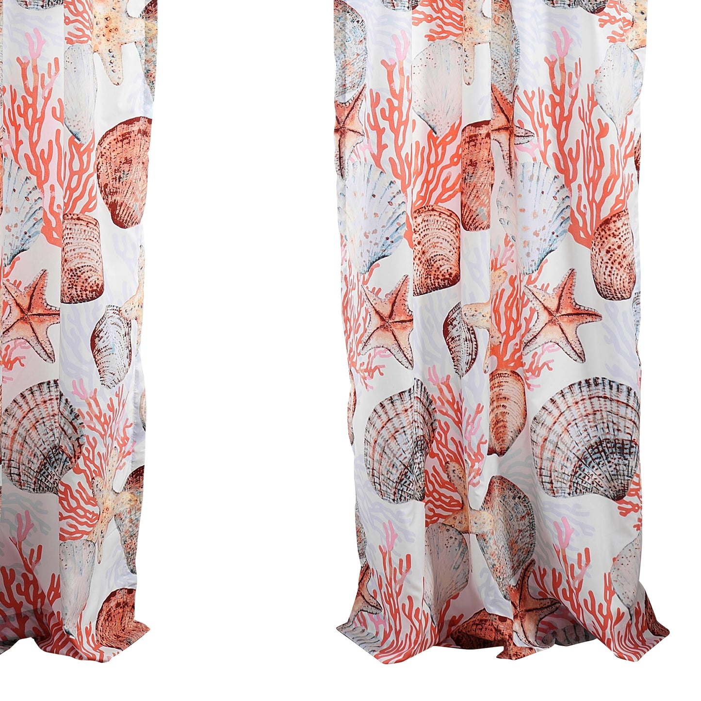 Gul 84 Inch Window Curtains Soft Microfiber Polyester Coastal Design