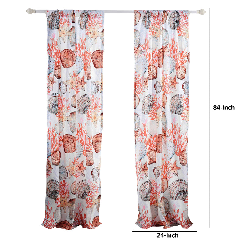Gul 84 Inch Window Curtains Soft Microfiber Polyester Coastal Design-zoom-