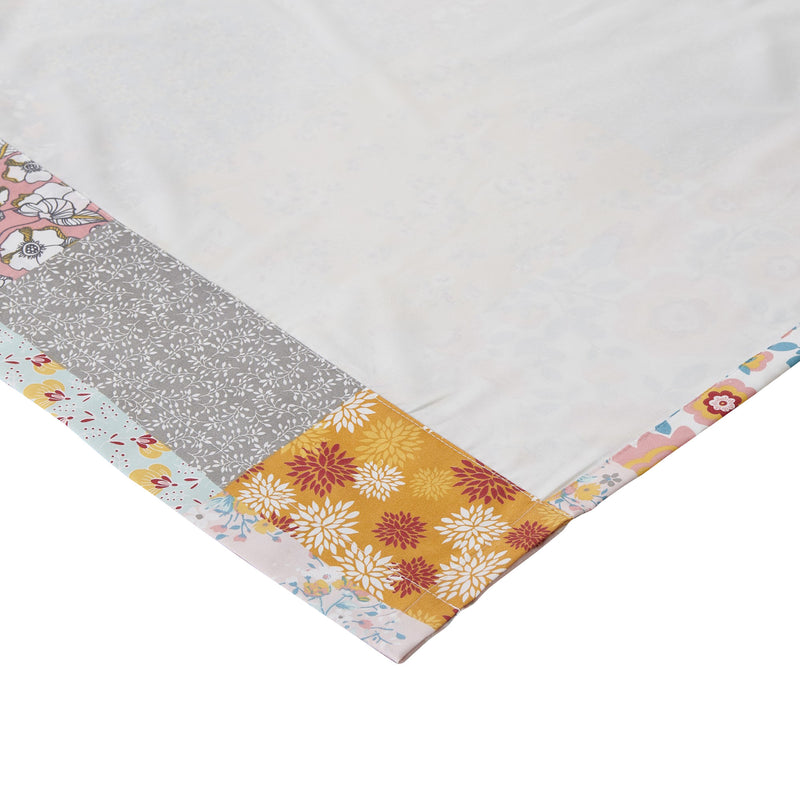 Turin 63 Inch Window Curtains Brushed Microfiber Multicolor Patchwork-zoom-