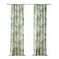 Eden 84 Inch Window Curtains Butterflies And Songbirds Green Microfiber