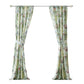 Eden 84 Inch Window Curtains Butterflies And Songbirds Green Microfiber