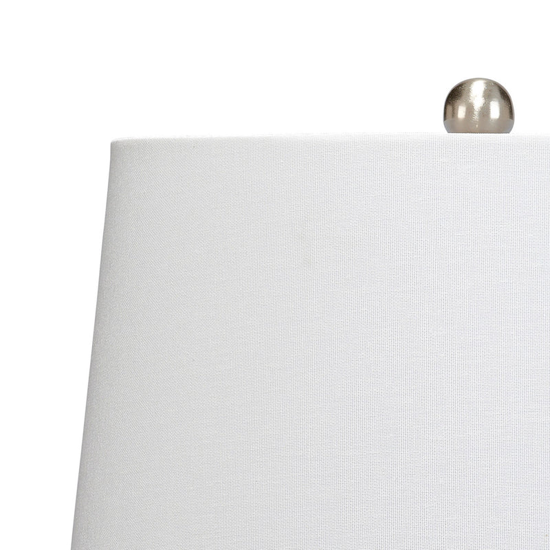 Lee 23 Inch Table Lamp Rattan Woven Inverted Tapered Shade White Black-zoom-