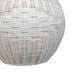Lee 23 Inch Table Lamp Rattan Woven Inverted Tapered White Shade White