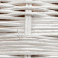 Lee 23 Inch Table Lamp Rattan Woven Inverted Tapered White Shade White