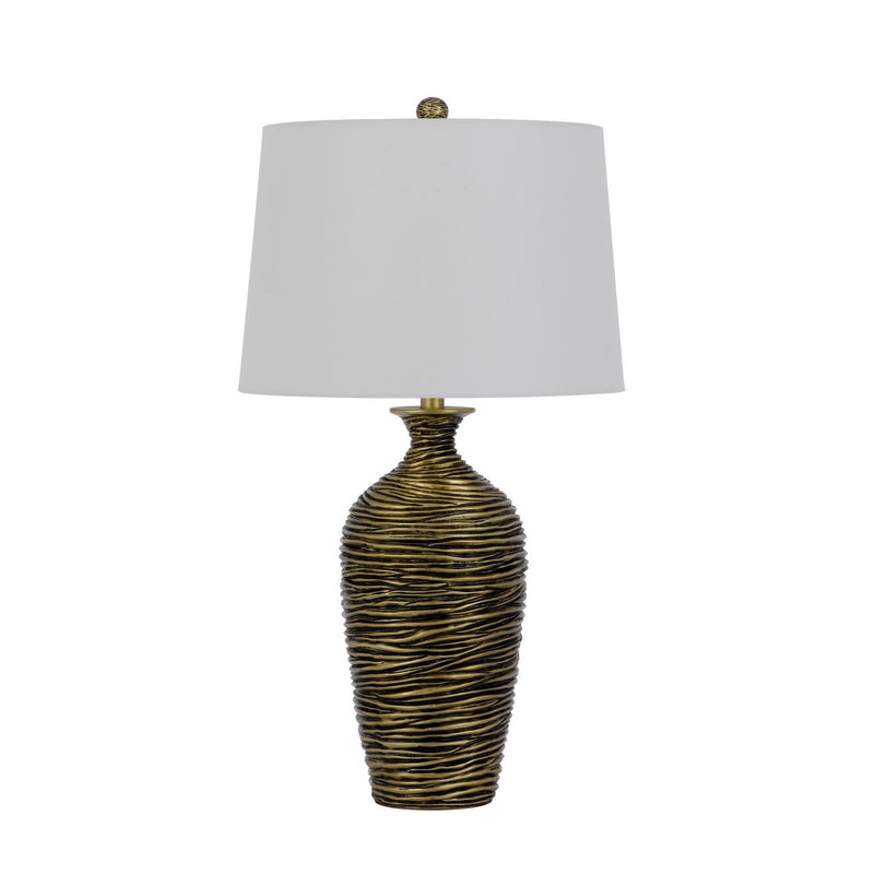 29 Inch Table Lamp Vase Style Set of 2 White Drum Shade Antique Bronze-zoom-