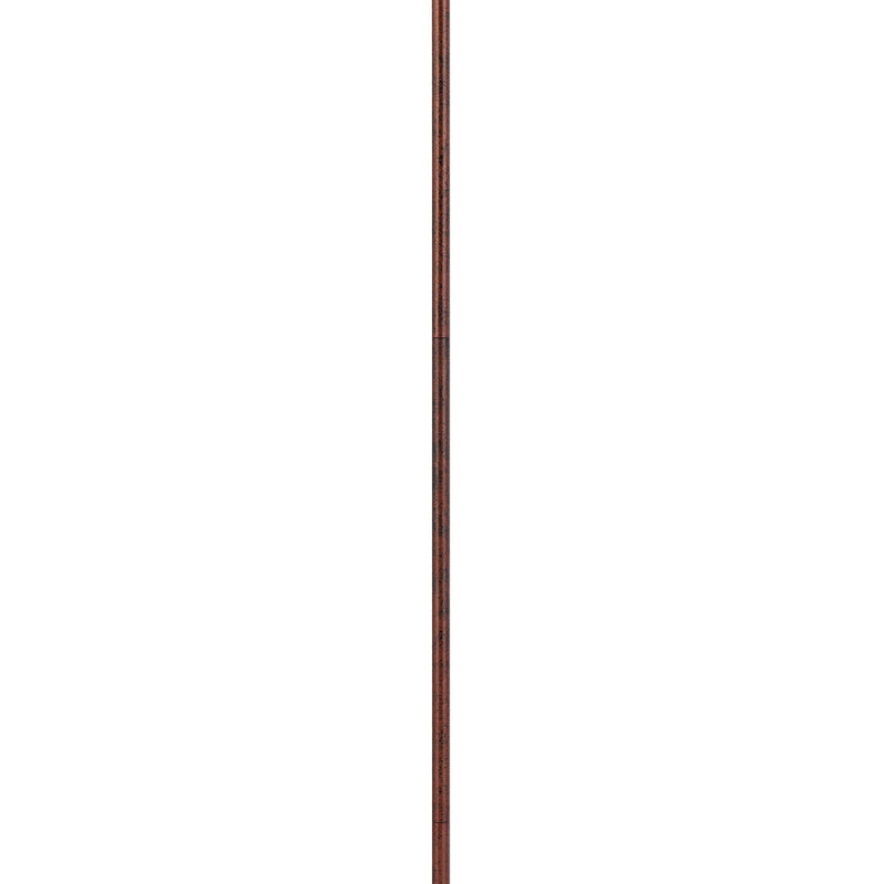 Cyan 65 Inch Modern Adjustable Arc Floor Lamp Amber Mica Shade Rust Metal-zoom-
