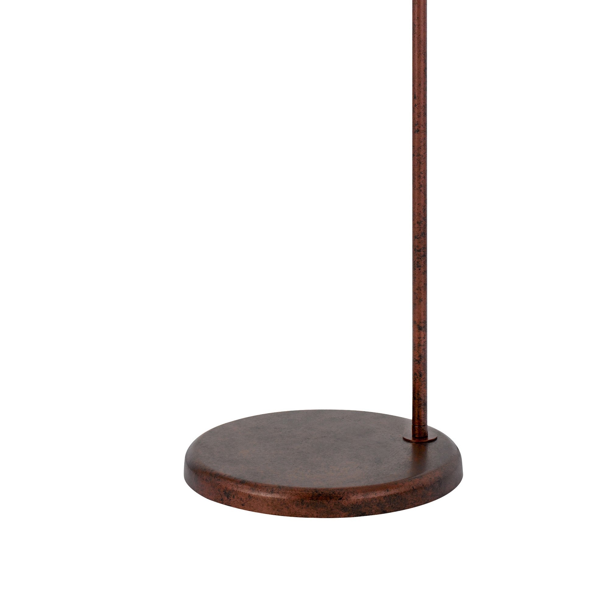 Cyan 65 Inch Modern Adjustable Arc Floor Lamp Amber Mica Shade Rust Metal-zoom-4