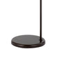 Cyan 65 Inch Adjustable Metal Arc Floor Lamp White Mica Shade Dark Bronze