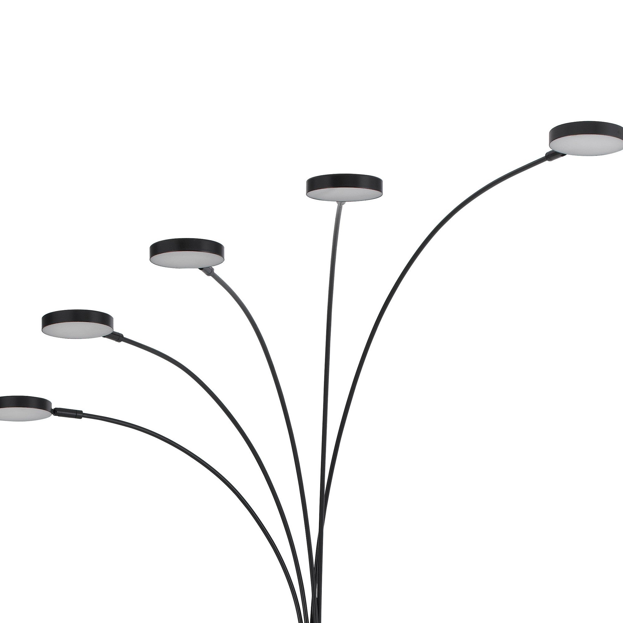 Chuck 82 Inch Modern Arc Floor Lamp 5 Puck Lights Dark Bronze Finish-zoom-2