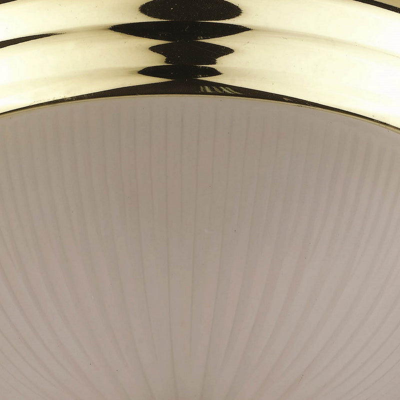 Hoy 13 Inch Ceiling Lamp Glass Dome Shade with Finial Polished Brass Trim-zoom-