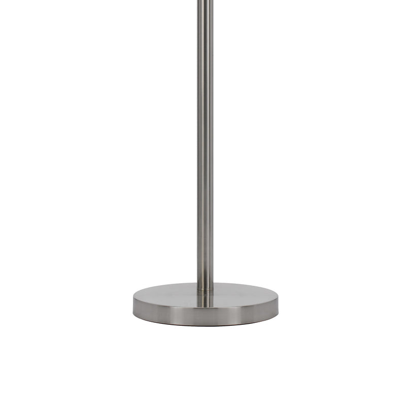 Chuck 82 Inch Modern Arc Floor Lamp 5 Puck Lights Brushed Steel Finish-zoom-
