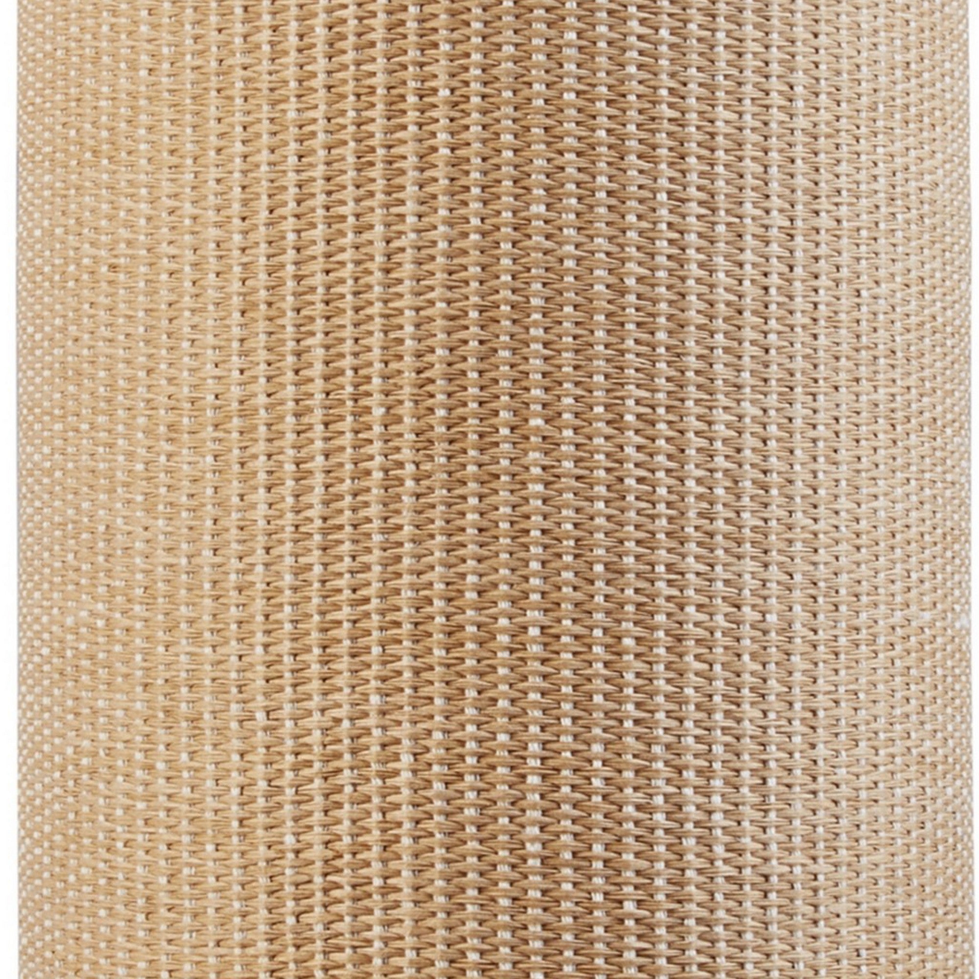 17 Inch Table Lamp Tall Hardback Woven Design Shade Wood Tripod Stand-zoom-3