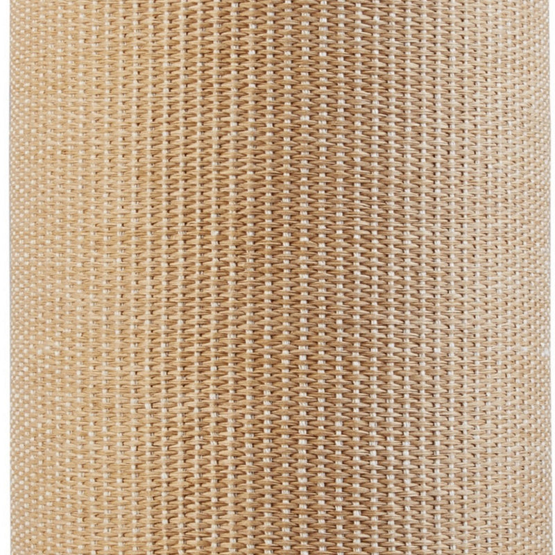 17 Inch Table Lamp Tall Hardback Woven Design Shade Wood Tripod Stand-zoom-
