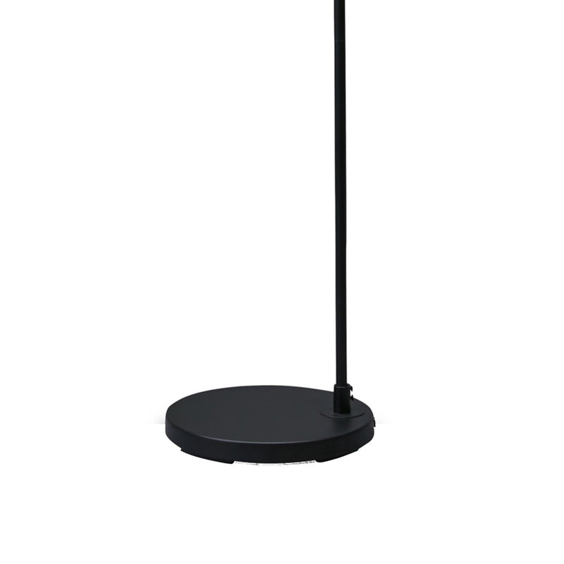 60 Inch Metal Floor Lamp Curved Design Stand Adjustable Dome Lampshade-zoom-