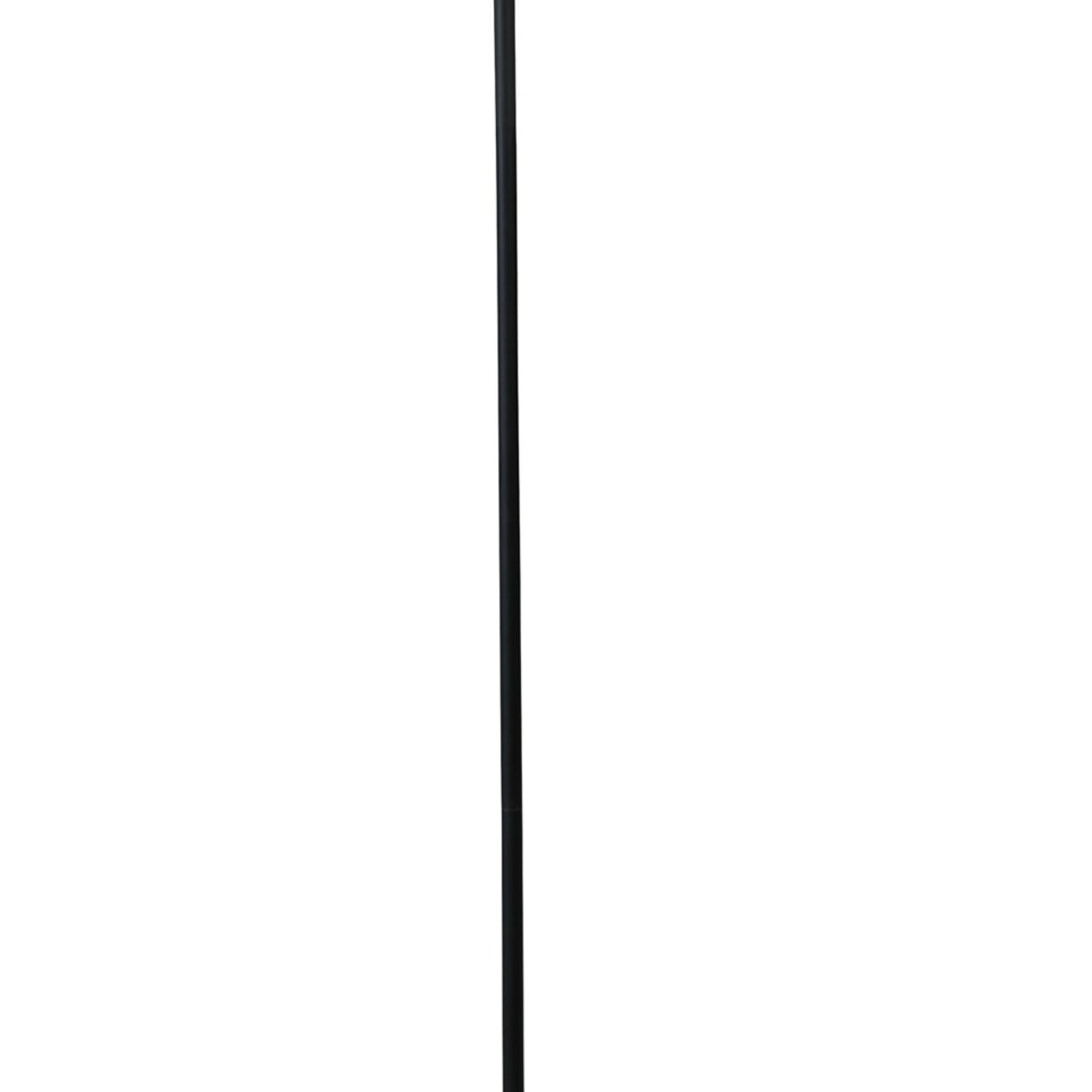 60 Inch Metal Floor Lamp Curved Design Stand Adjustable Dome Lampshade-zoom-4