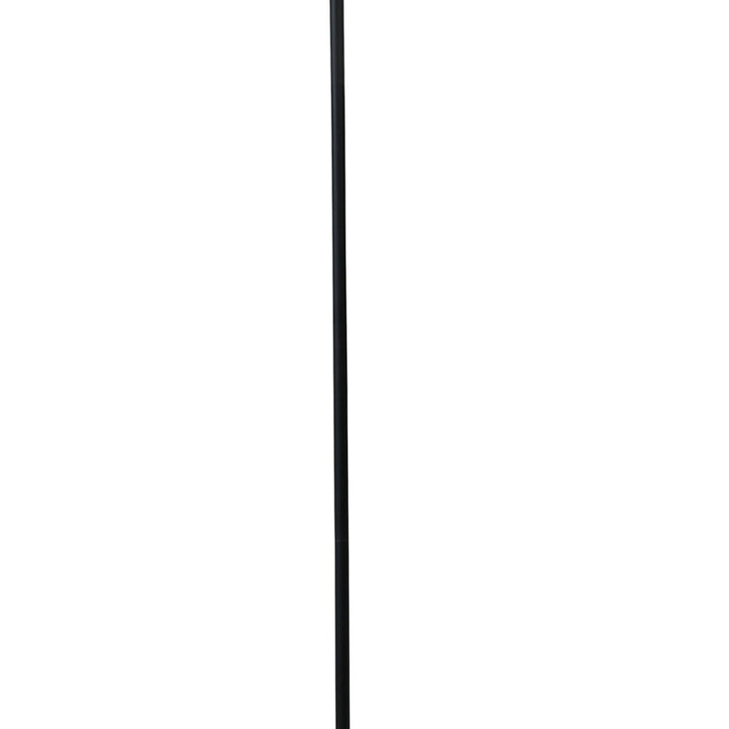 60 Inch Metal Floor Lamp Curved Design Stand Adjustable Dome Lampshade-zoom-