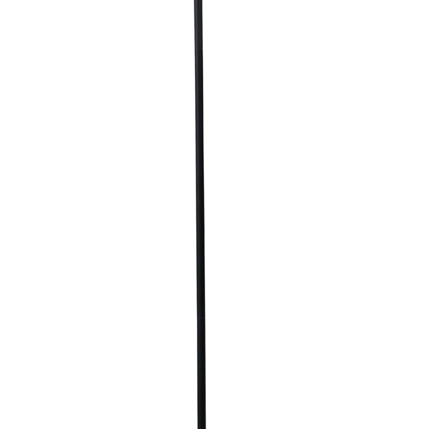 60 Inch Metal Floor Lamp Curved Design Stand Adjustable Dome Lampshade