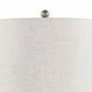 28 Inch 3 Way Table Lamp Fabric Drum Shade Vintage Gold Metal Base