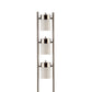 65 Inch Silver Floor Lamp 3 Horizontal Swivel Lights Frosted Glass Shade