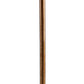 64 Inch Modern Floor Lamp Antique Brass Metal Stand Jet Black Drum Shade