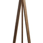 71 Inch Floor Lamp Drum Shade Wood Tripod Stand Rough Hewn Texturing