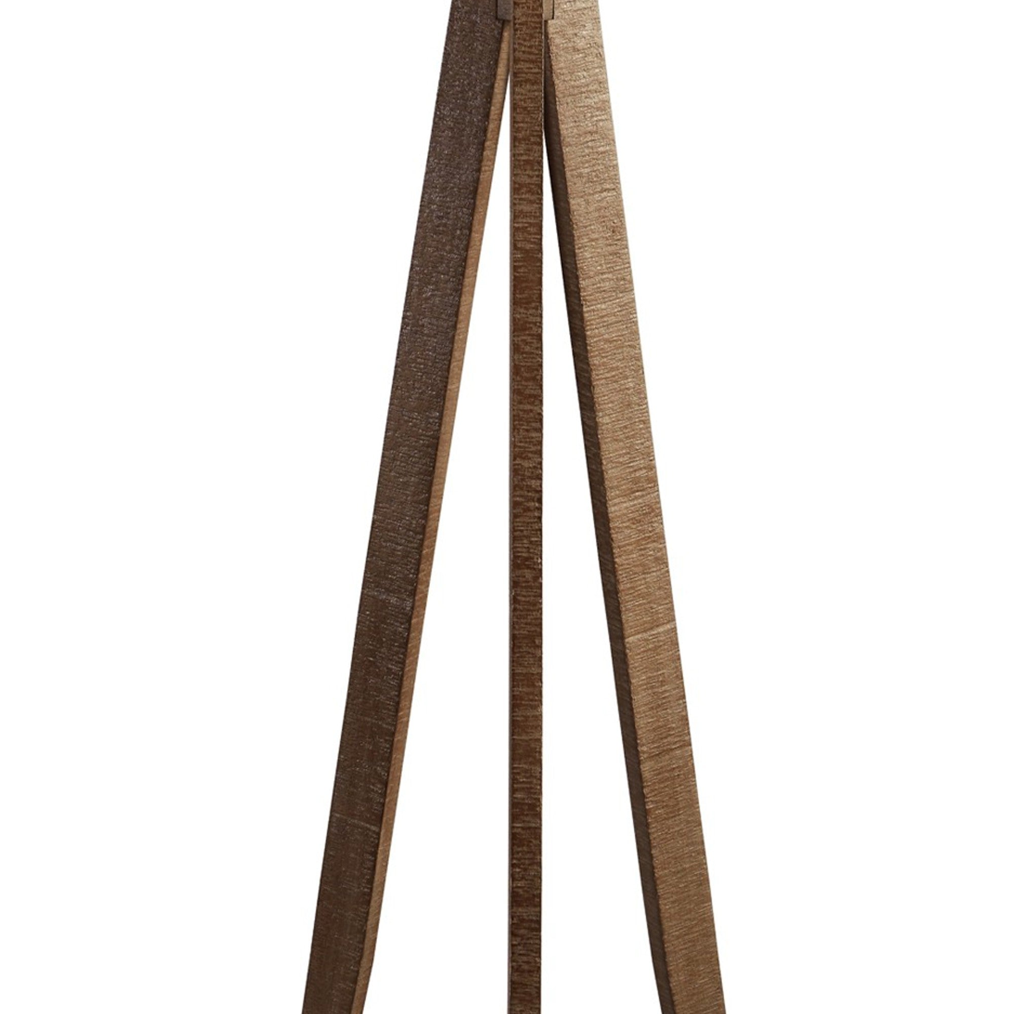 71 Inch Floor Lamp Drum Shade Wood Tripod Stand Rough Hewn Texturing-zoom-3