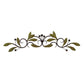 32 Inch Olive Branch Metal Wall Decor Green And Brown