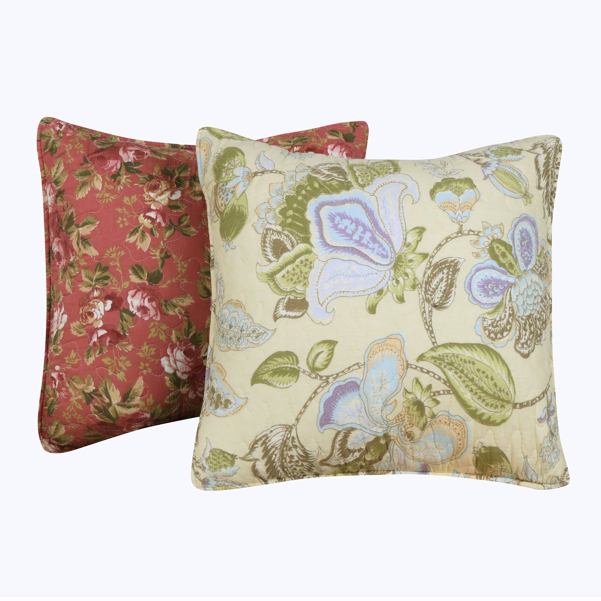 Eiger Fabric Decorative Pillow With Floral Prints Set Of 2-zoom-1