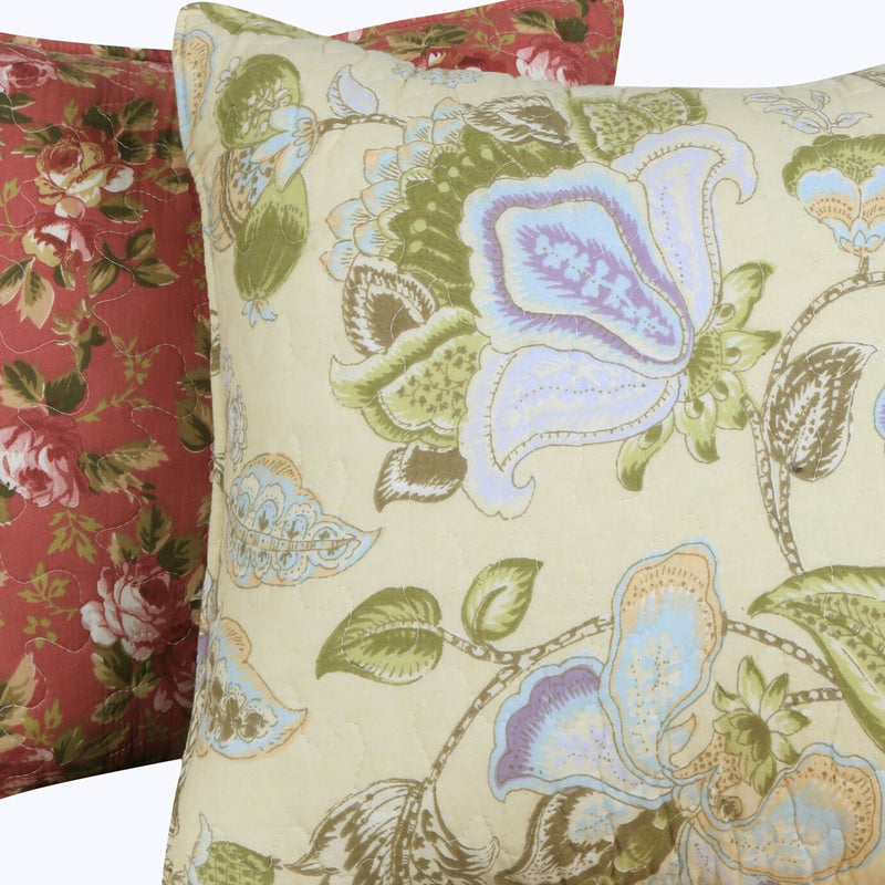 Eiger Fabric Decorative Pillow With Floral Prints Set Of 2-zoom-
