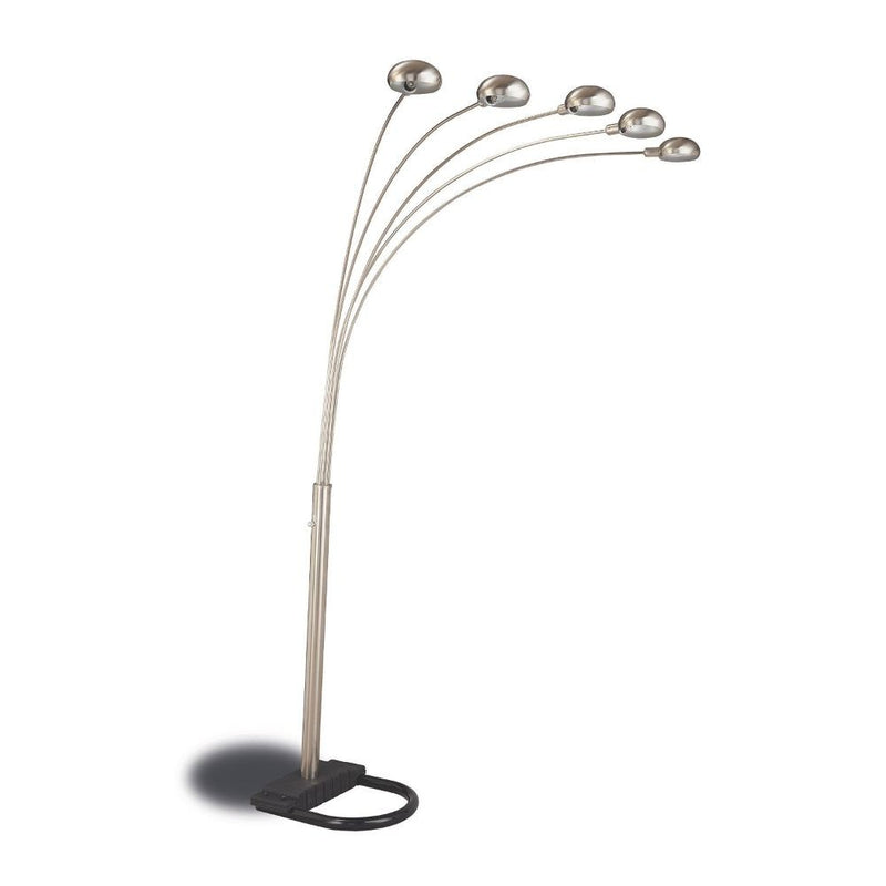 Modern Floor Lamp With Black Bottom Base Chrome-zoom-