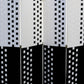 70.75" In Handcrafted Paper Straw Weave  4 Panel Screen On 2" Legs Black/white