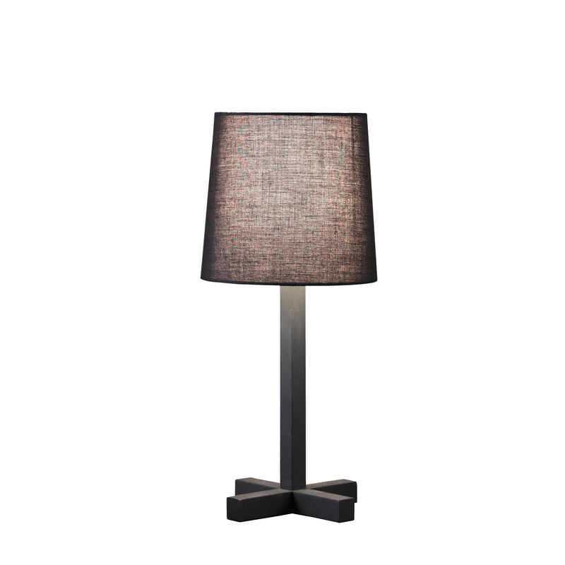 16.5" In June Black Metal Cross-legged Table Lamp-zoom-