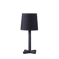 16.5" In June Black Metal Cross-legged Table Lamp