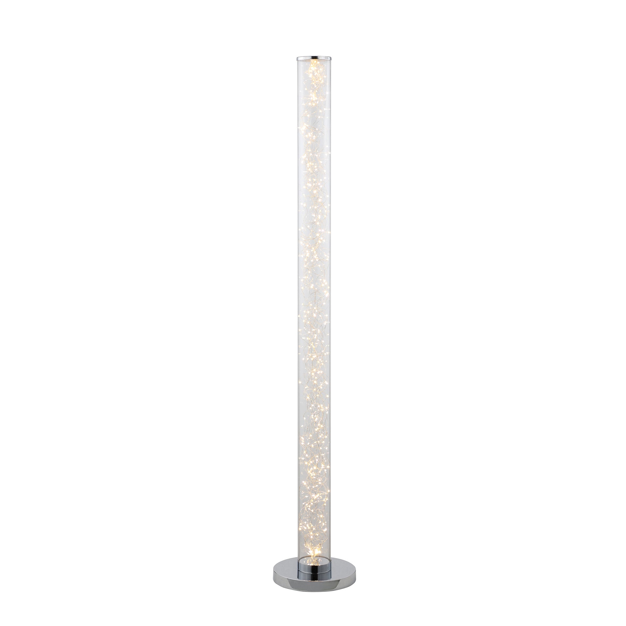 49" In 12V Exposed Rope Led Minari Clear Column Floor Lamp 360pcs